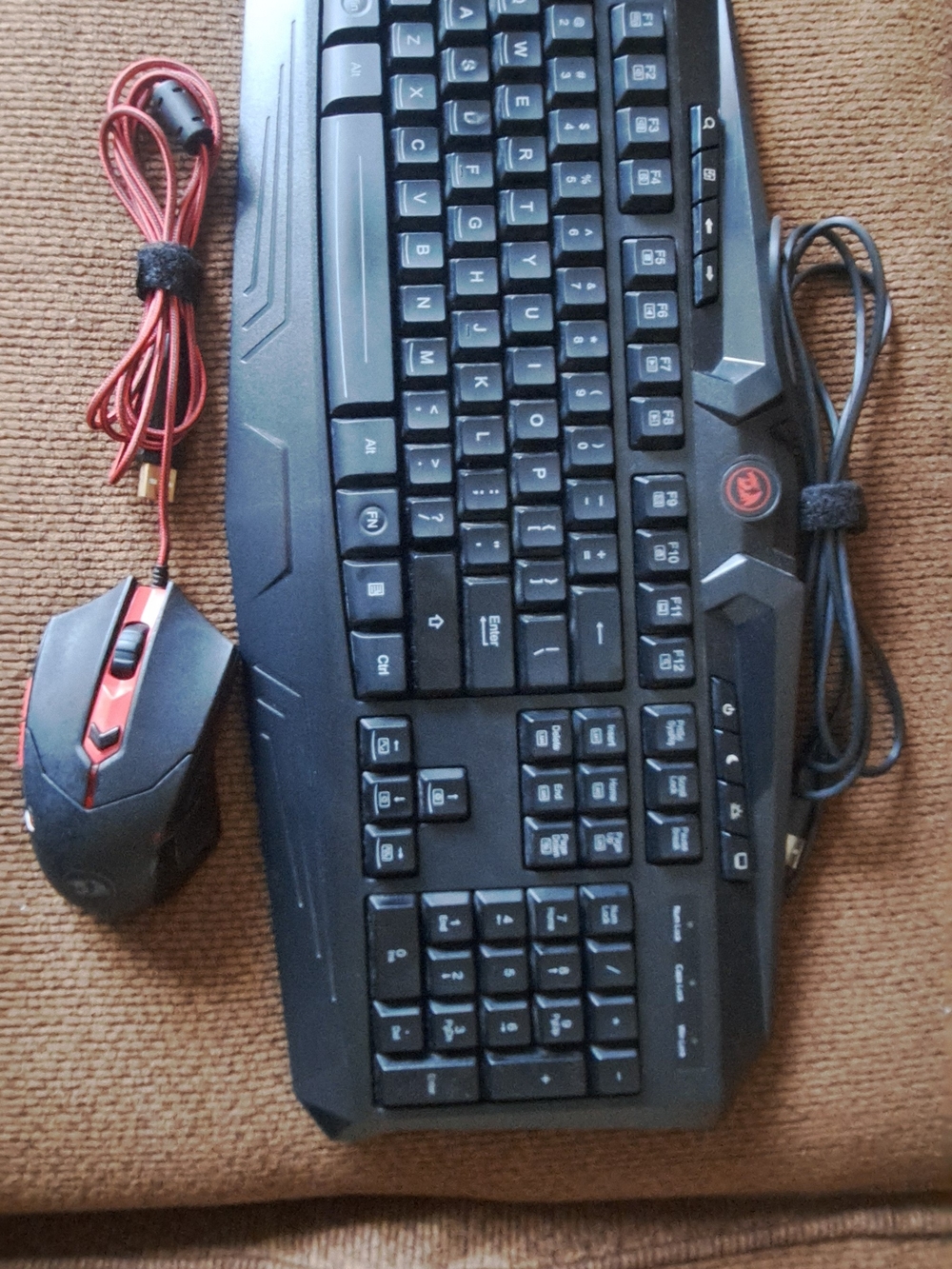 Red and Black Gaming Keyboard & Mouse Combo - Picture 3 of 3